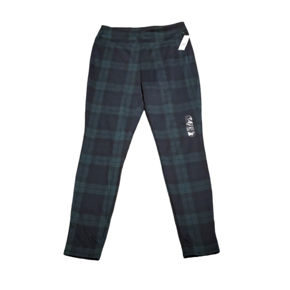GAP Pull On Plaid Leggings Stretch Elastic Waist Comfort Casual Women Size Med